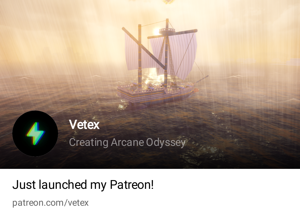 Vetex, Creating Arcane Odyssey