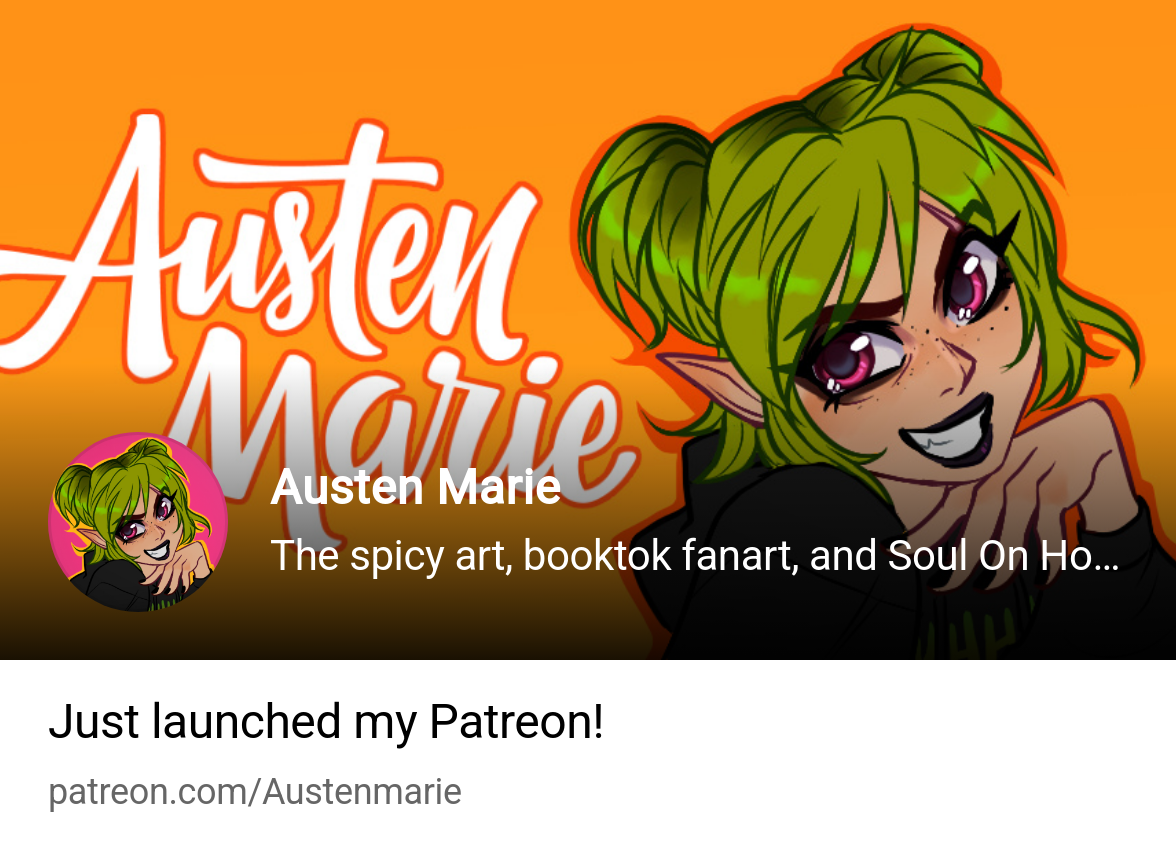 Austen Marie | The spicy art, booktok fanart, and Soul On Hold  continuation! | Patreon