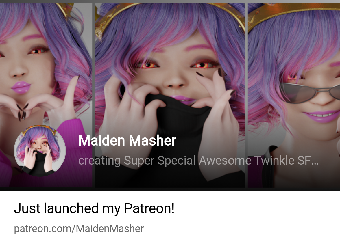 Maiden Masher | creating Super Special Awesome Twinkle SFWNSFW Poster &  Animati | Patreon