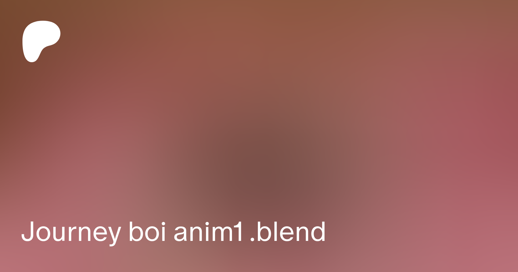 Journey boi anim1 .blend | Patreon