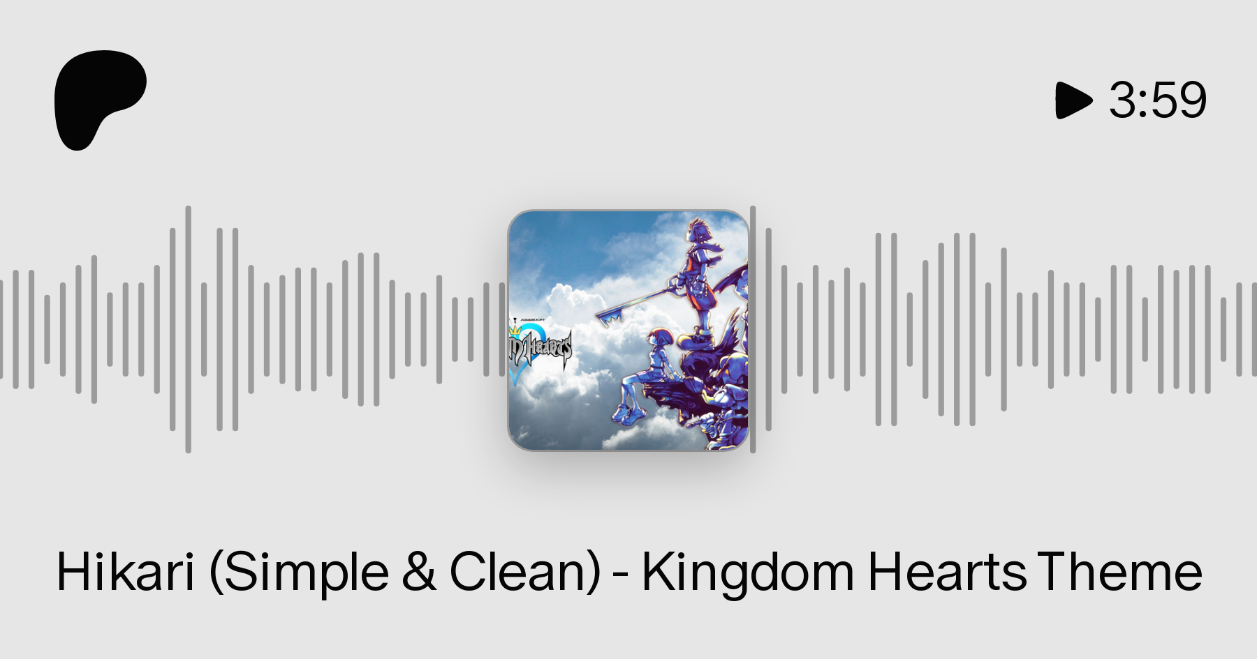 Caligrafía terminado casado Hikari (Simple & Clean) - Kingdom Hearts Theme | Patreon