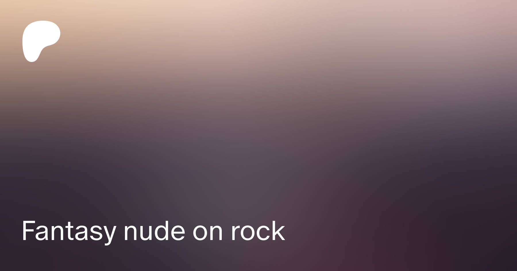 Fantasy nude on rock | Patreon