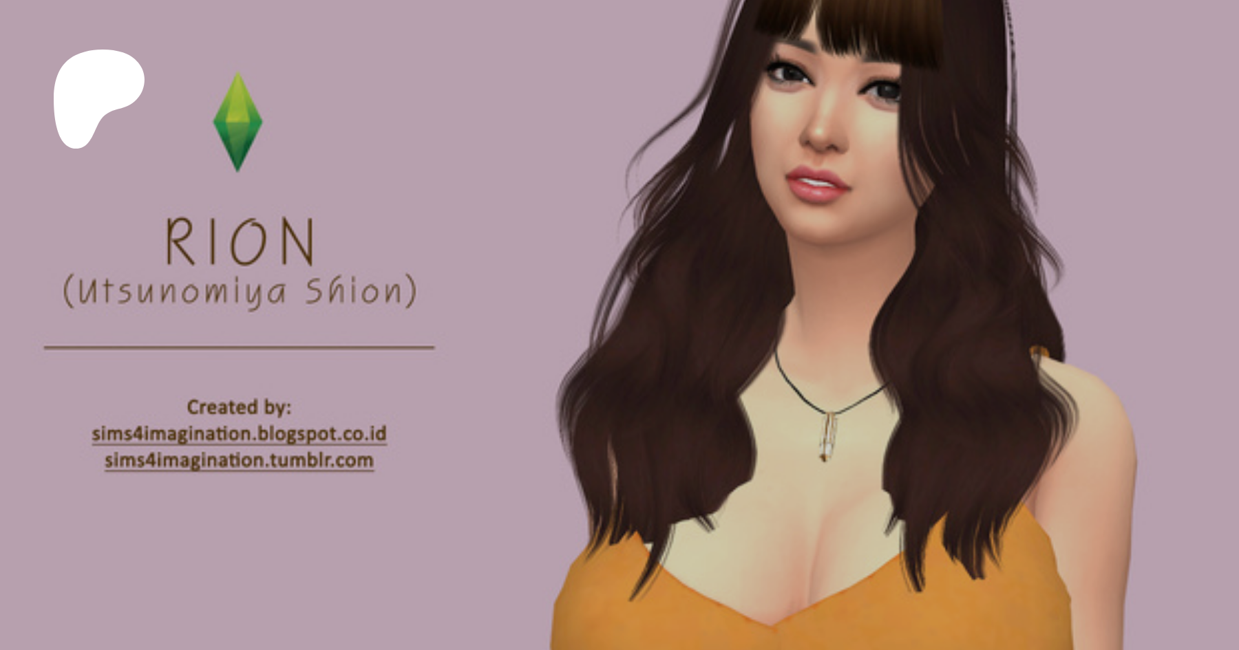 My Sims 4 CAS: RION (Utsunomiya Shion) | Patreon