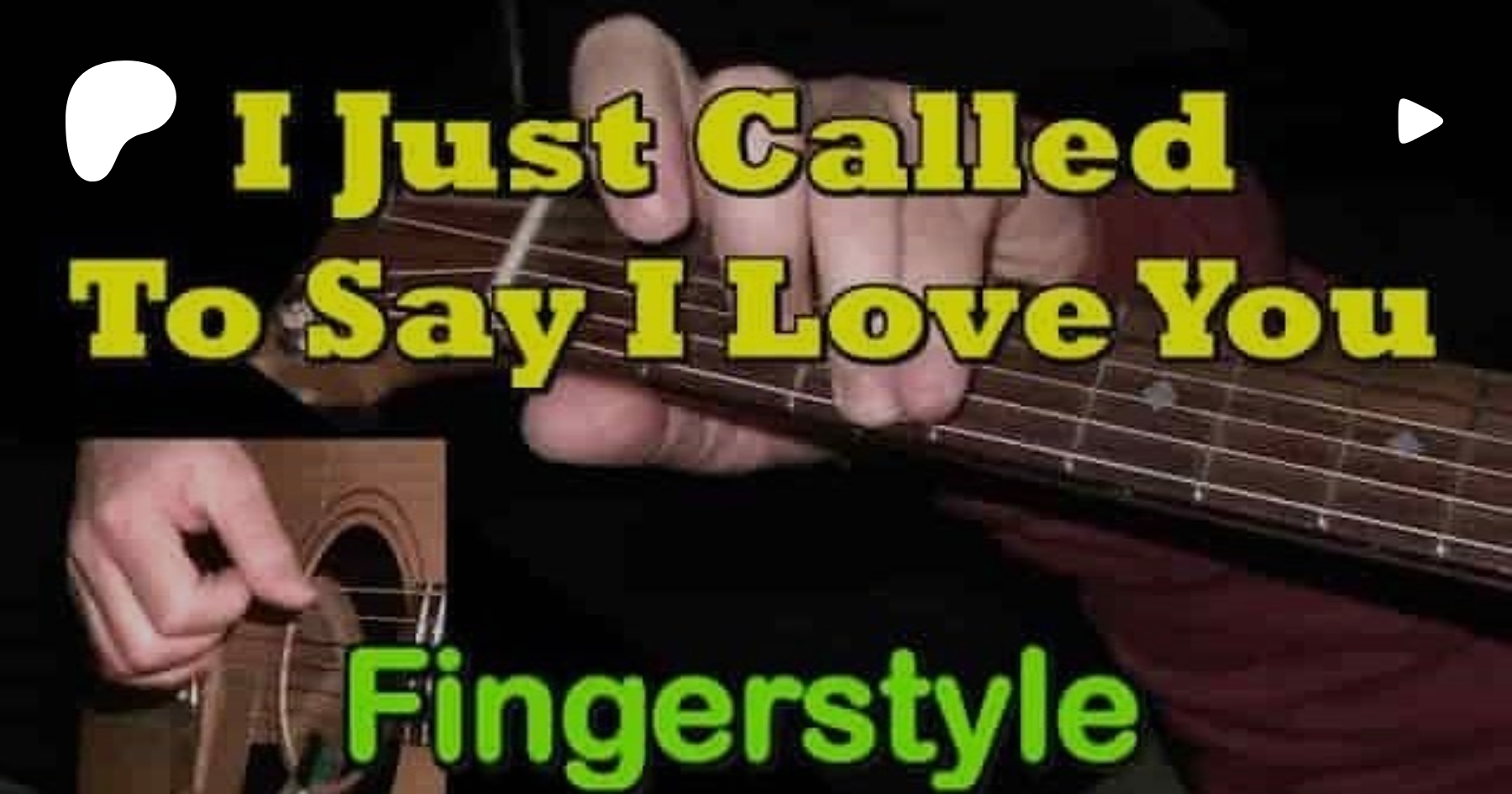 I Just Called To Say I Love You By Stevie Wonder Fingerstyle Version Printable Pdf Tab Sheet Guitarnick On Patreon