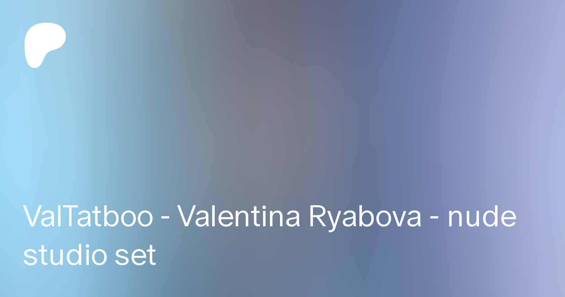 Valentina ryabova nude
