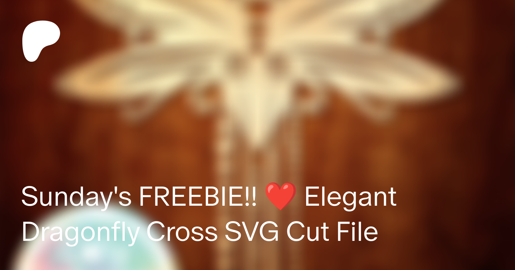 Sunday S Freebie Elegant Dragonfly Cross Svg Cut File Caty Catherine On Patreon