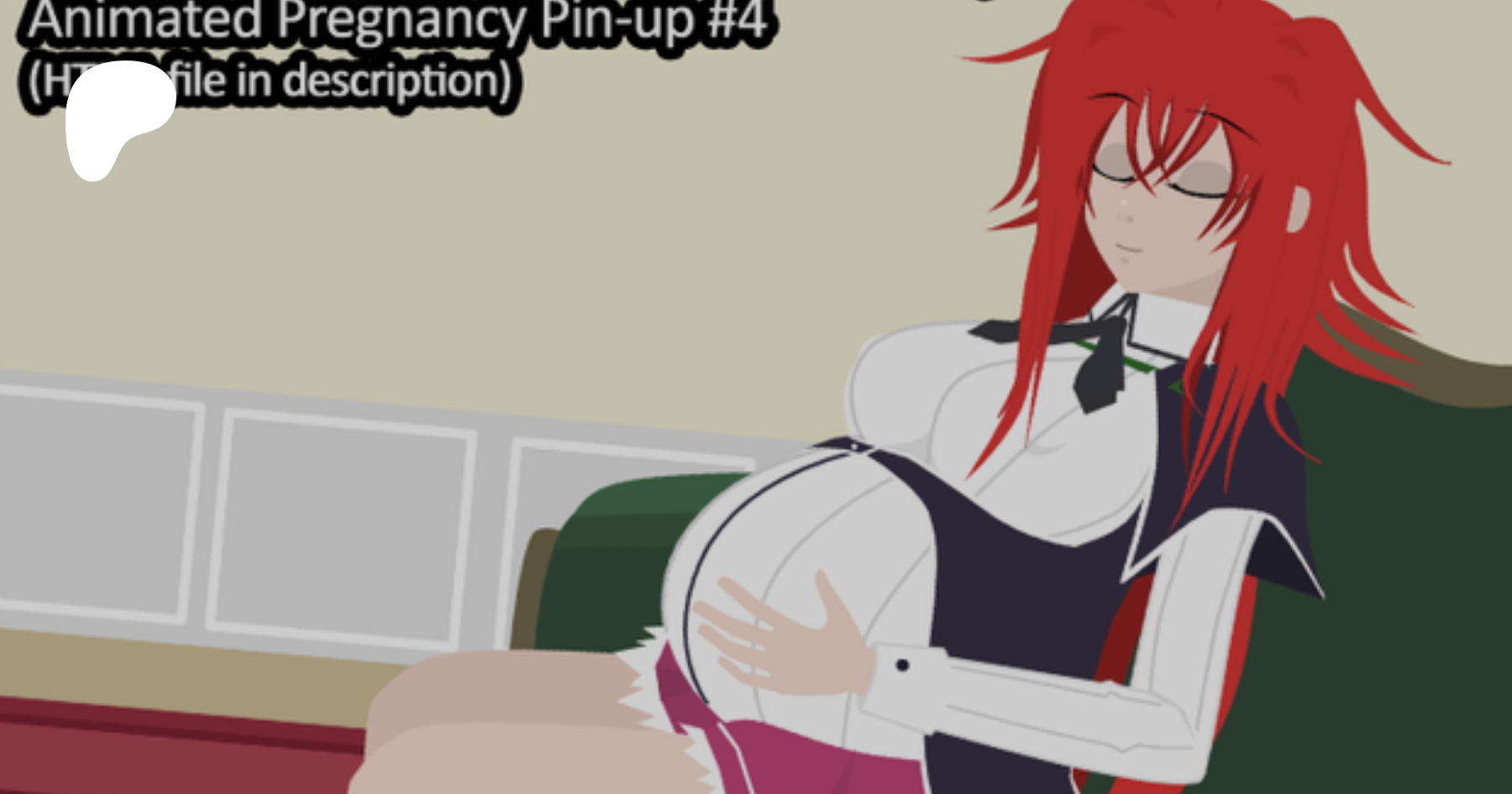 Rias Gremory - Animated Pregnancy Pin-up | Patreon