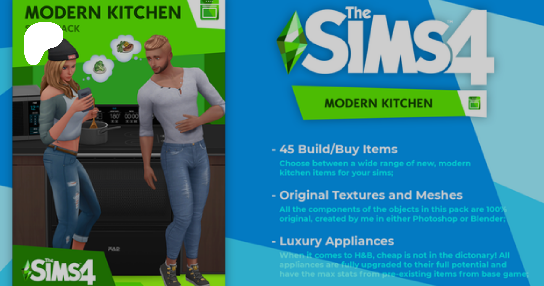 My Sims 4 Blog: Cool Kitchen Stuff Counters in 44 Recolors by FallenStar119