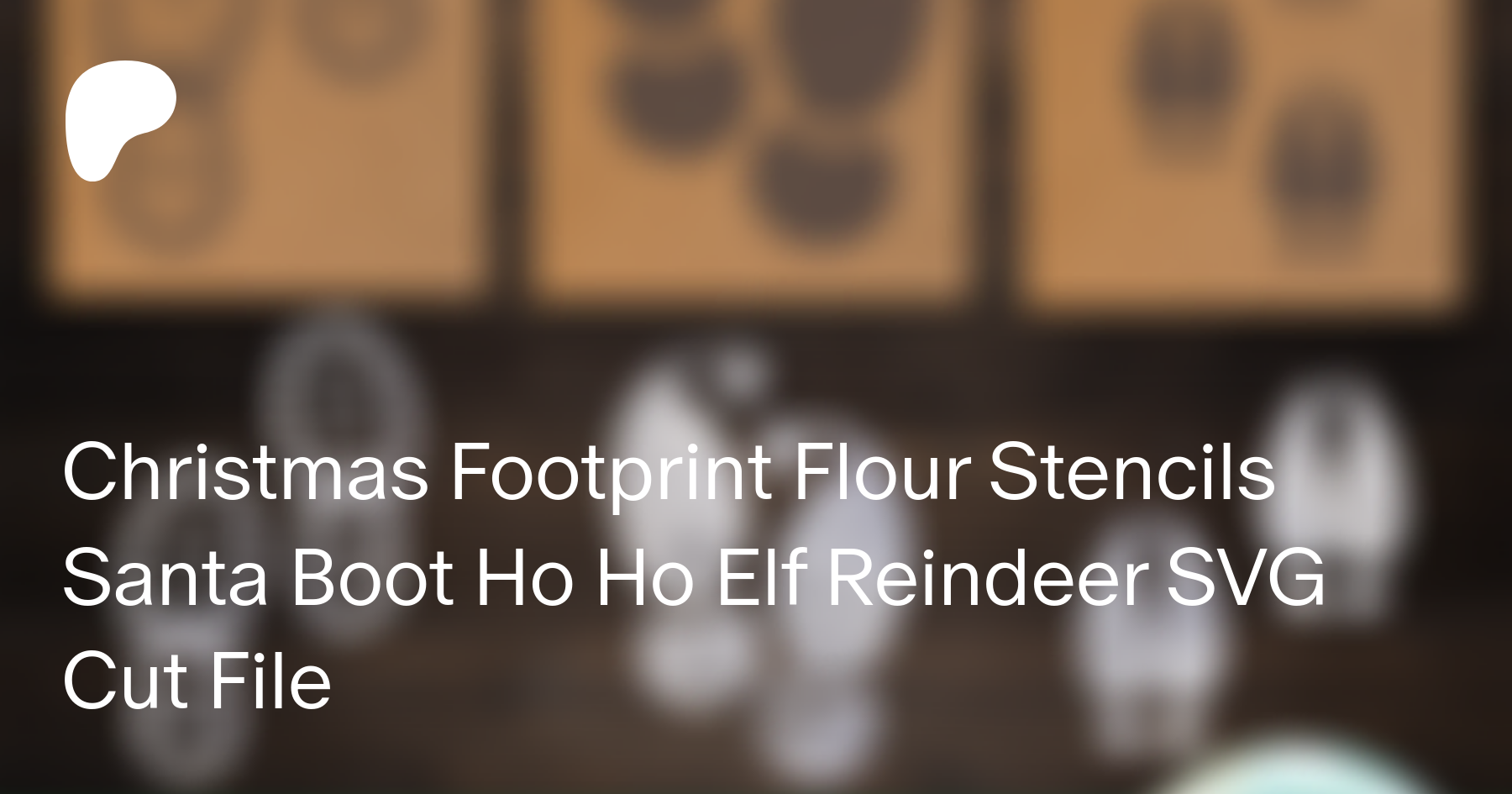 Download Christmas Footprint Flour Stencils Santa Boot Ho Ho Elf Reindeer Svg Cut File Caty Catherine On Patreon PSD Mockup Templates