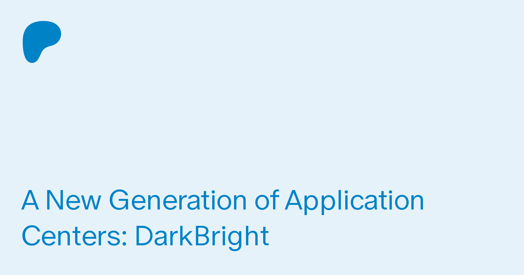 A New Generation Of Application Centers Darkbright Mycenter On