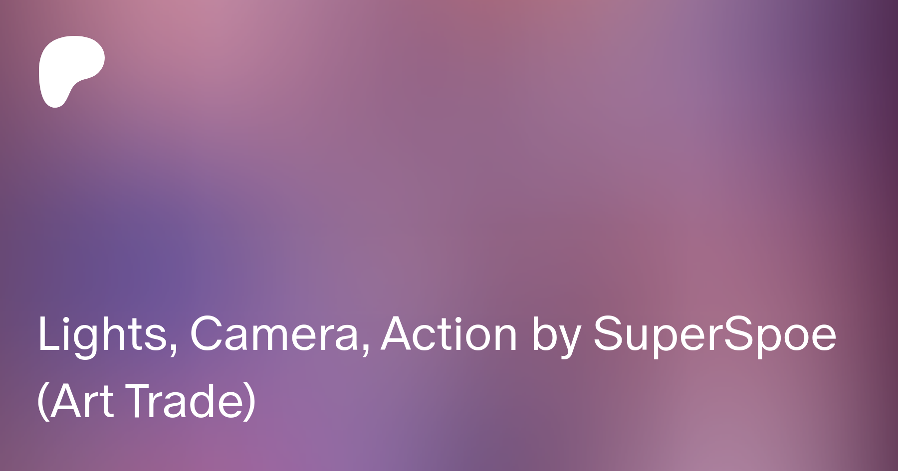 Lights, Camera, Action by SuperSpoe (Art Trade) | Patreon
