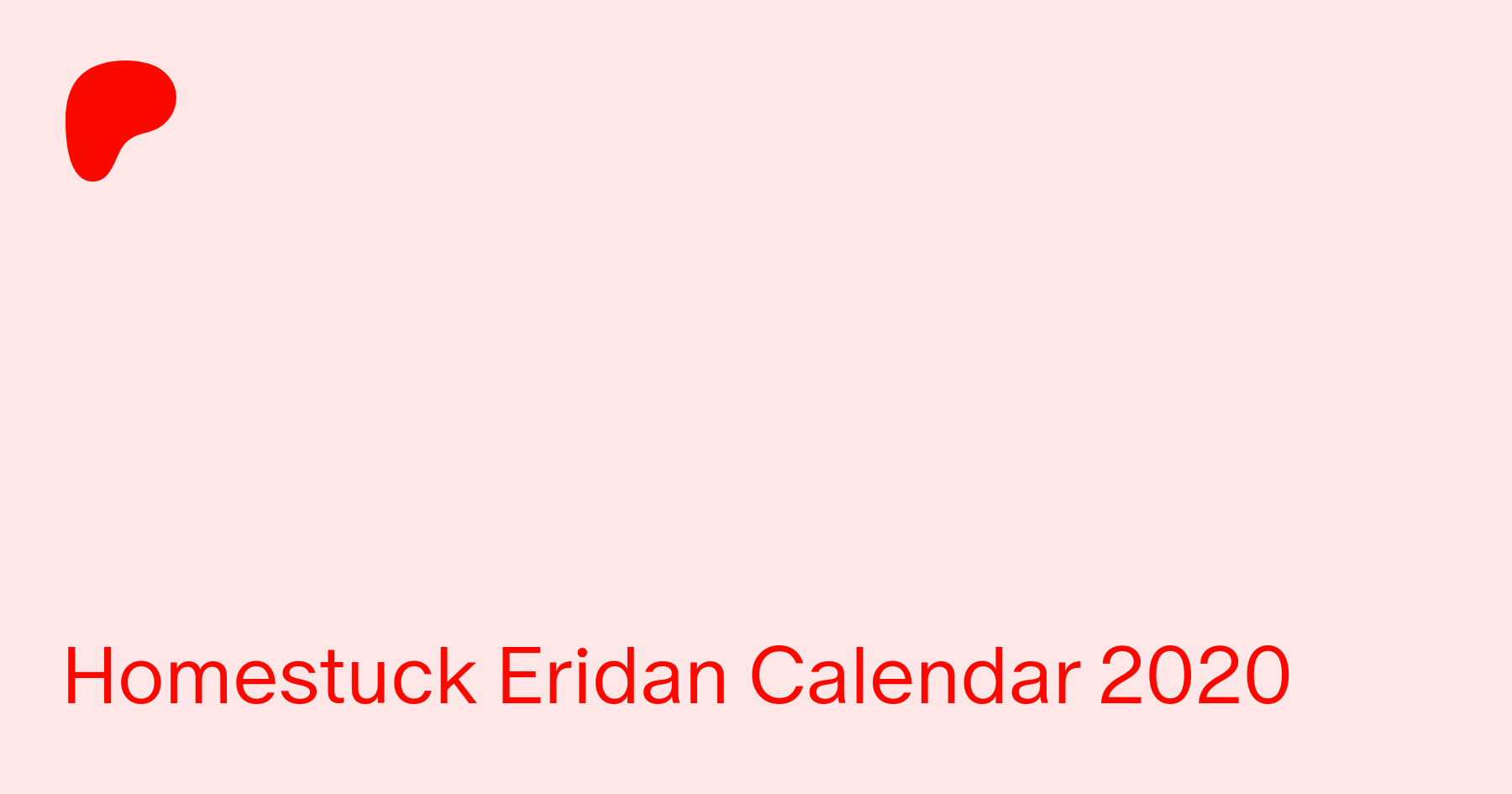 Homestuck Calendar 2020