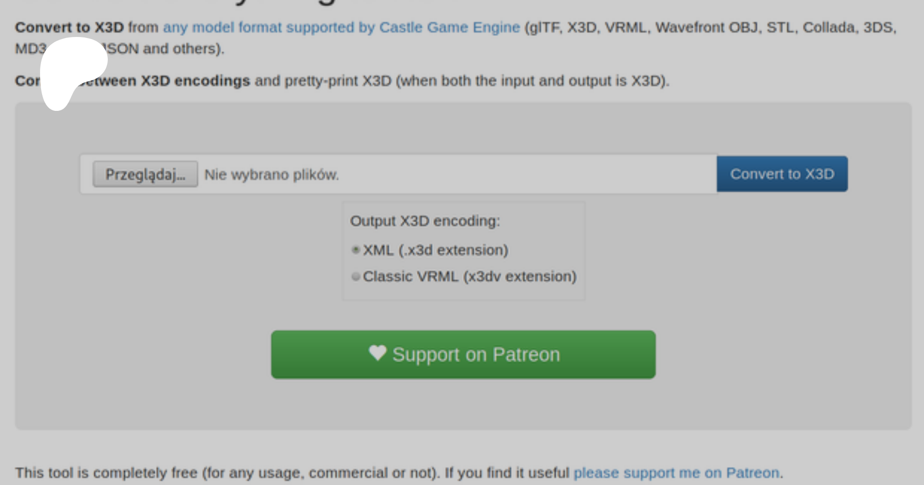 Castle Game Engine on X: Convert to X3D (from glTF, OBJ, STL, Collada, …)  and change X3D encodings using online Castle Game Engine converter    / X