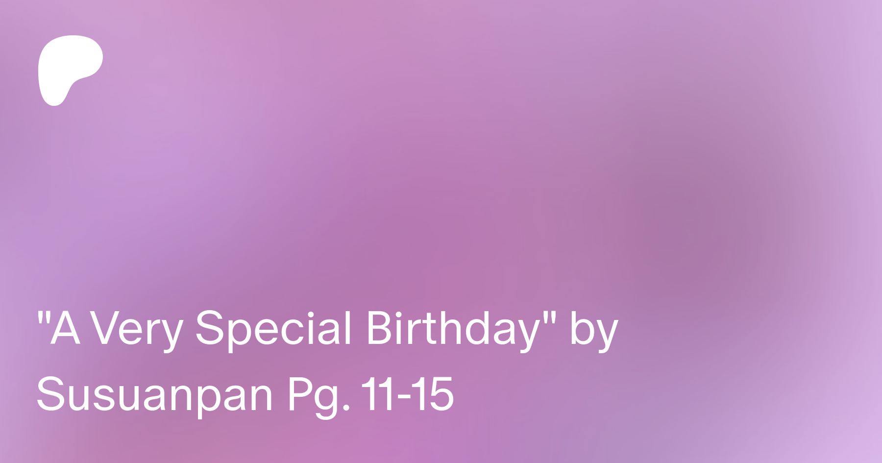 A Very Special Birthday by Susuanpan Pg. 11-15 | Patreon