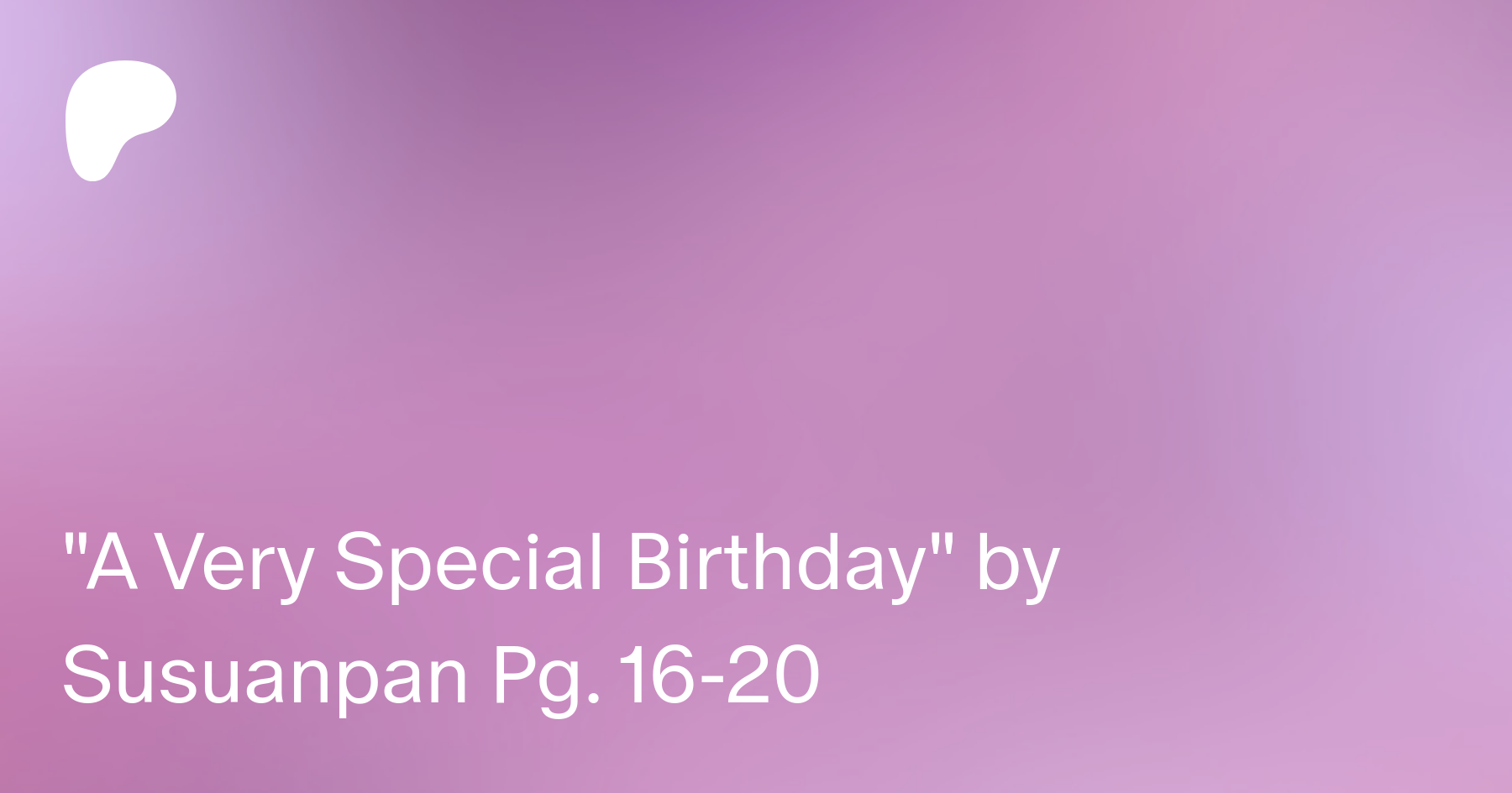 A Very Special Birthday by Susuanpan Pg. 16-20 | Patreon