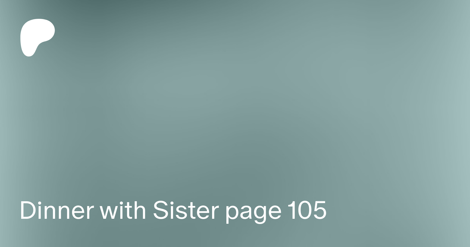 Dinner with Sister page 105 | Patreon