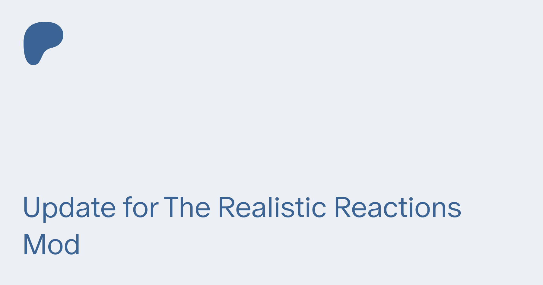 simsmodelsimmer — The Realistic Reactions Mod