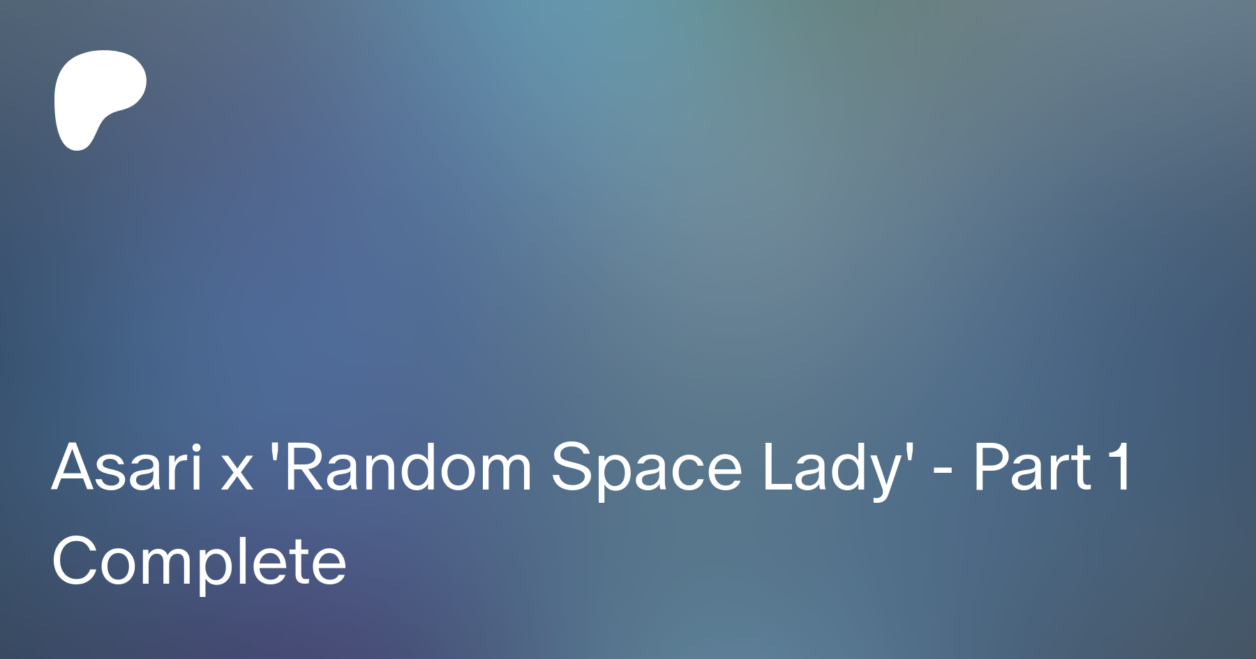Asari x 'Random Space Lady' - Part 1 Complete | Patreon