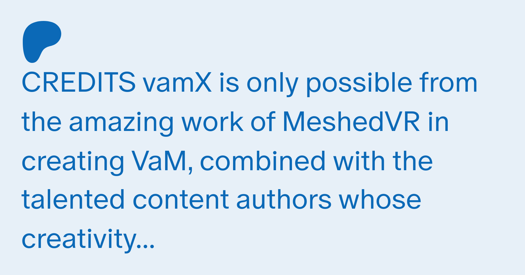 vamX Credits | Patreon
