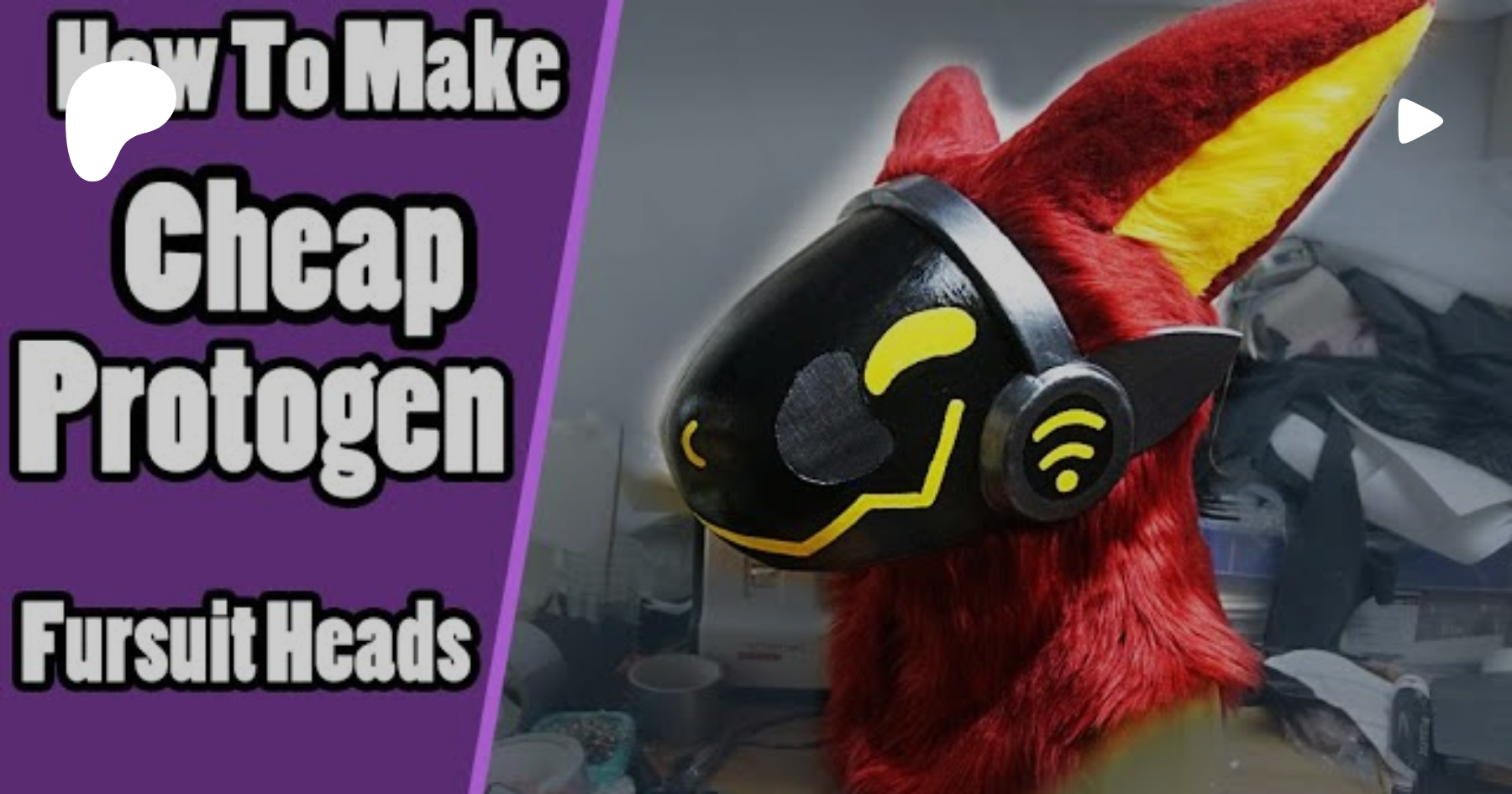 How To Make A Cheap Protogen Fursuit Head + PDF Template