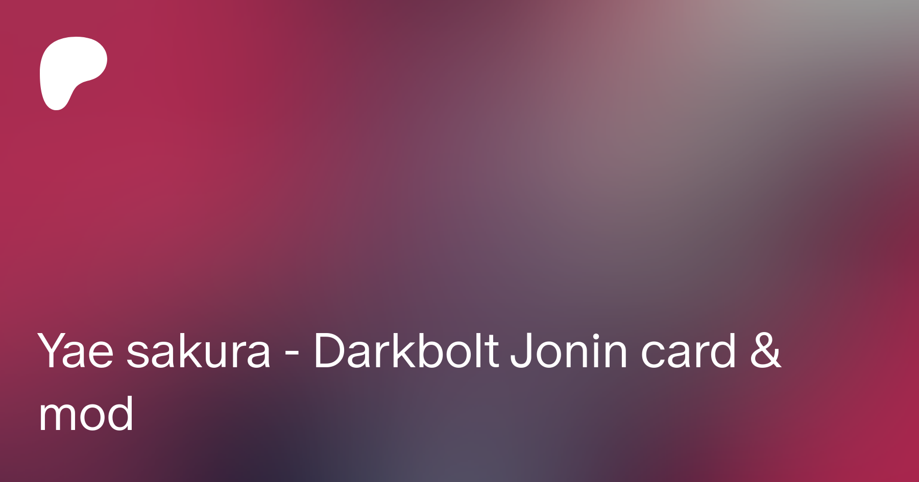 HI3rd Darkbolt Jonin Yae Sakura over Kuki Shinobu [Genshin Impact] [Mods]