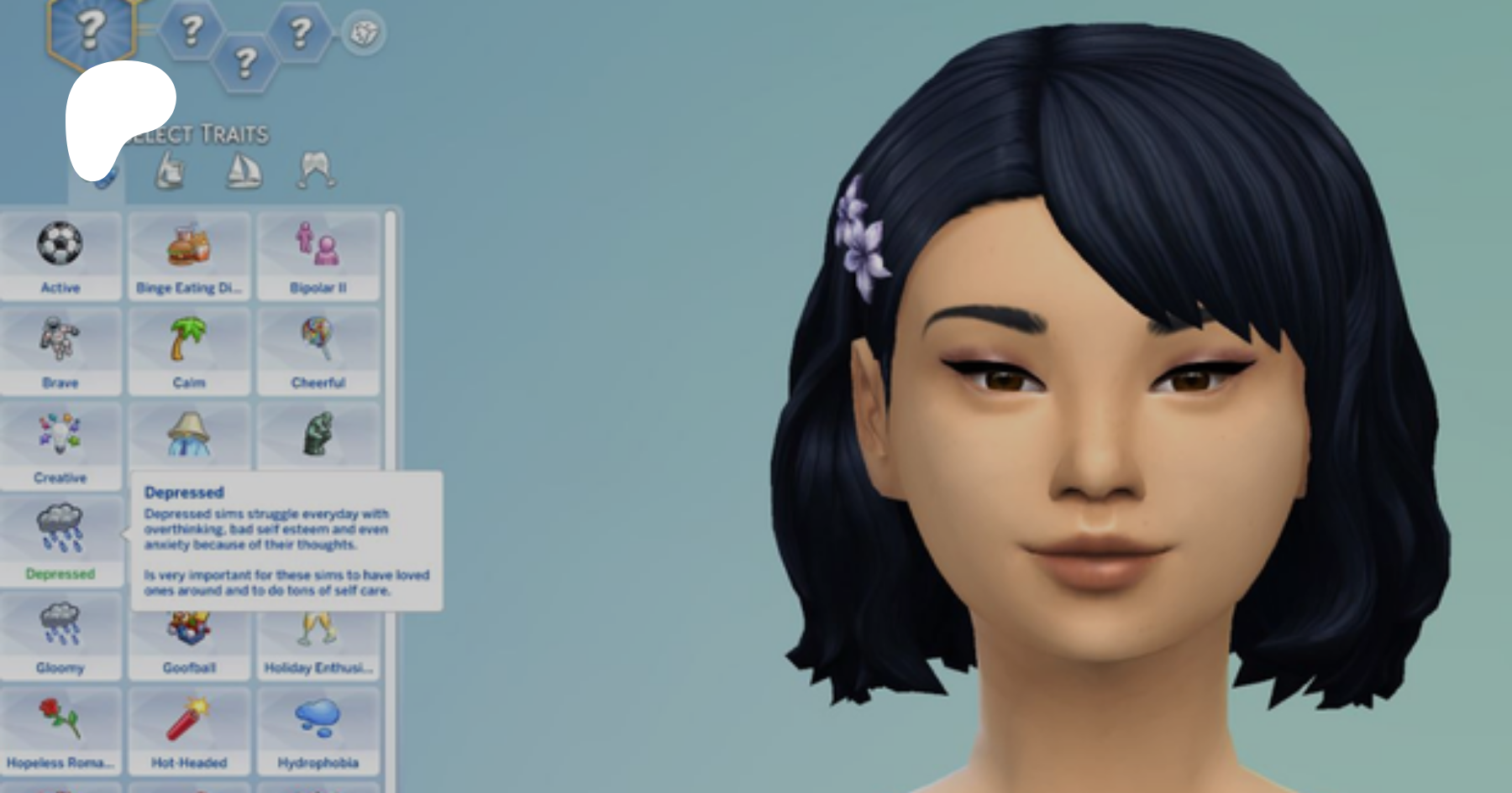 SIMS 4 traits. SIMS 4 мод depressed. SIMS traits 3. Character traits from SIMS.