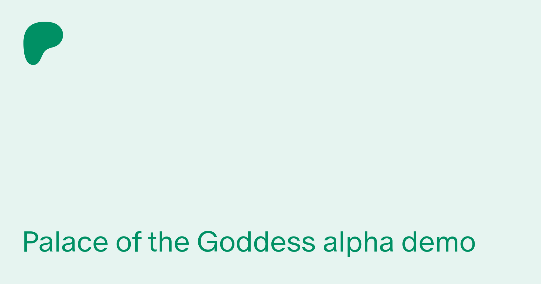 Palace of the Goddess alpha demo | Patreon