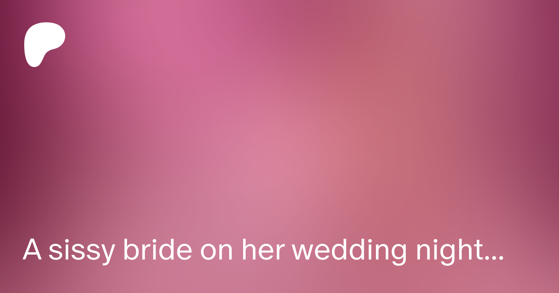 Her sissy bride comic