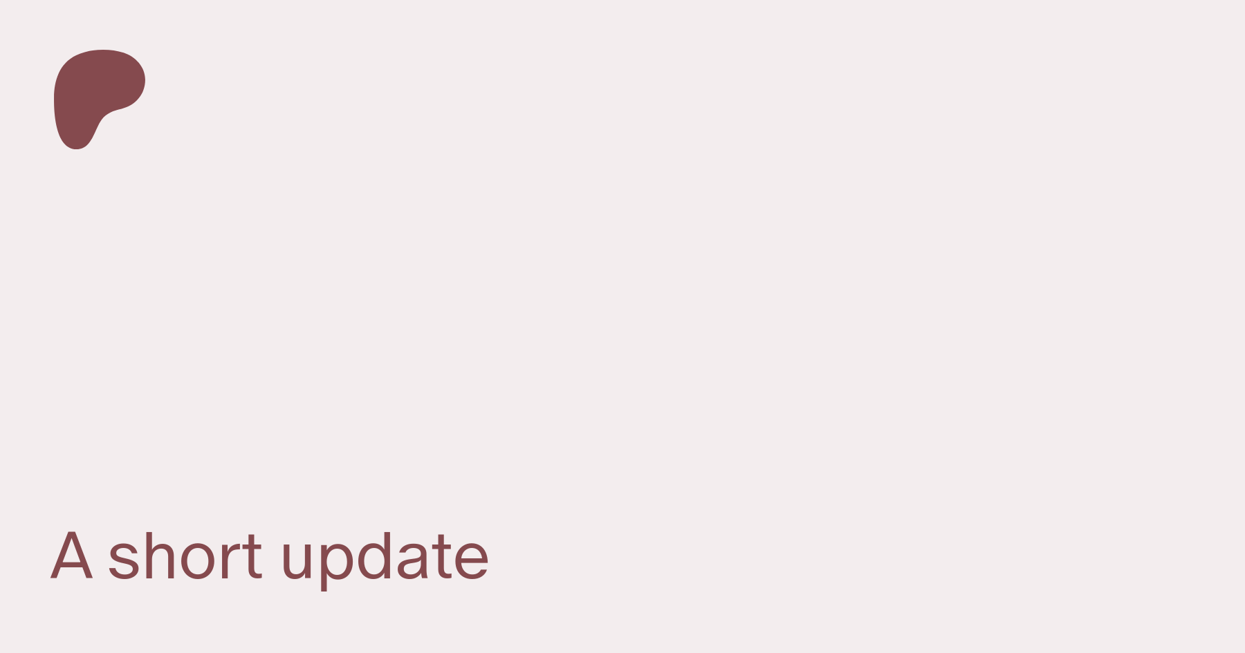 A short update | Patreon