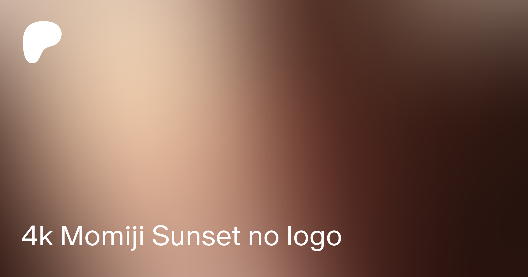 4k Momiji Sunset no logo | Patreon