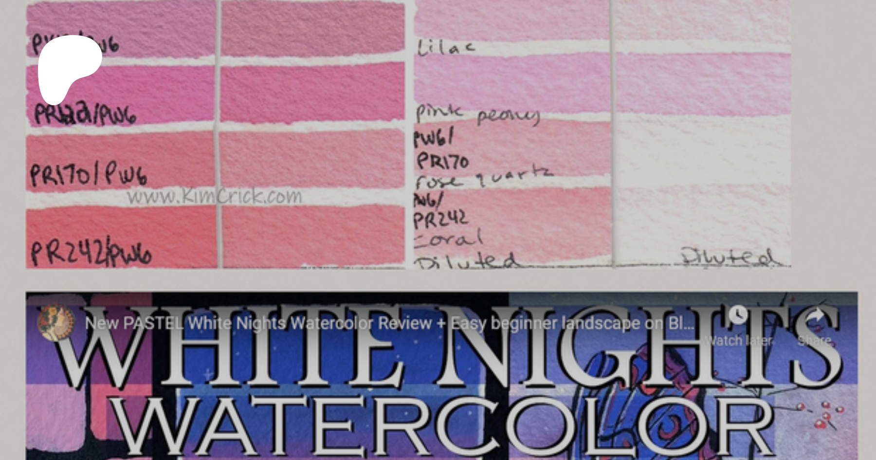 White Nights Watercolor Lightfast Test Art Supply Review Color Chart S