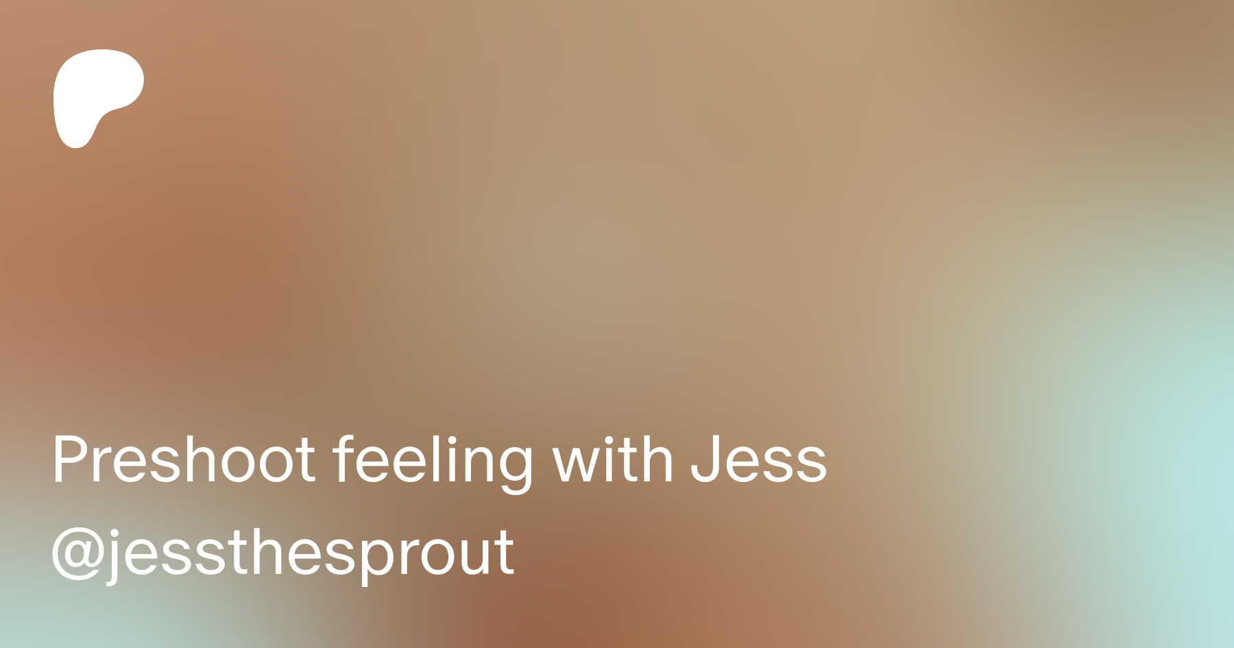Preshoot feeling with Jess @jessthesprout | Patreon