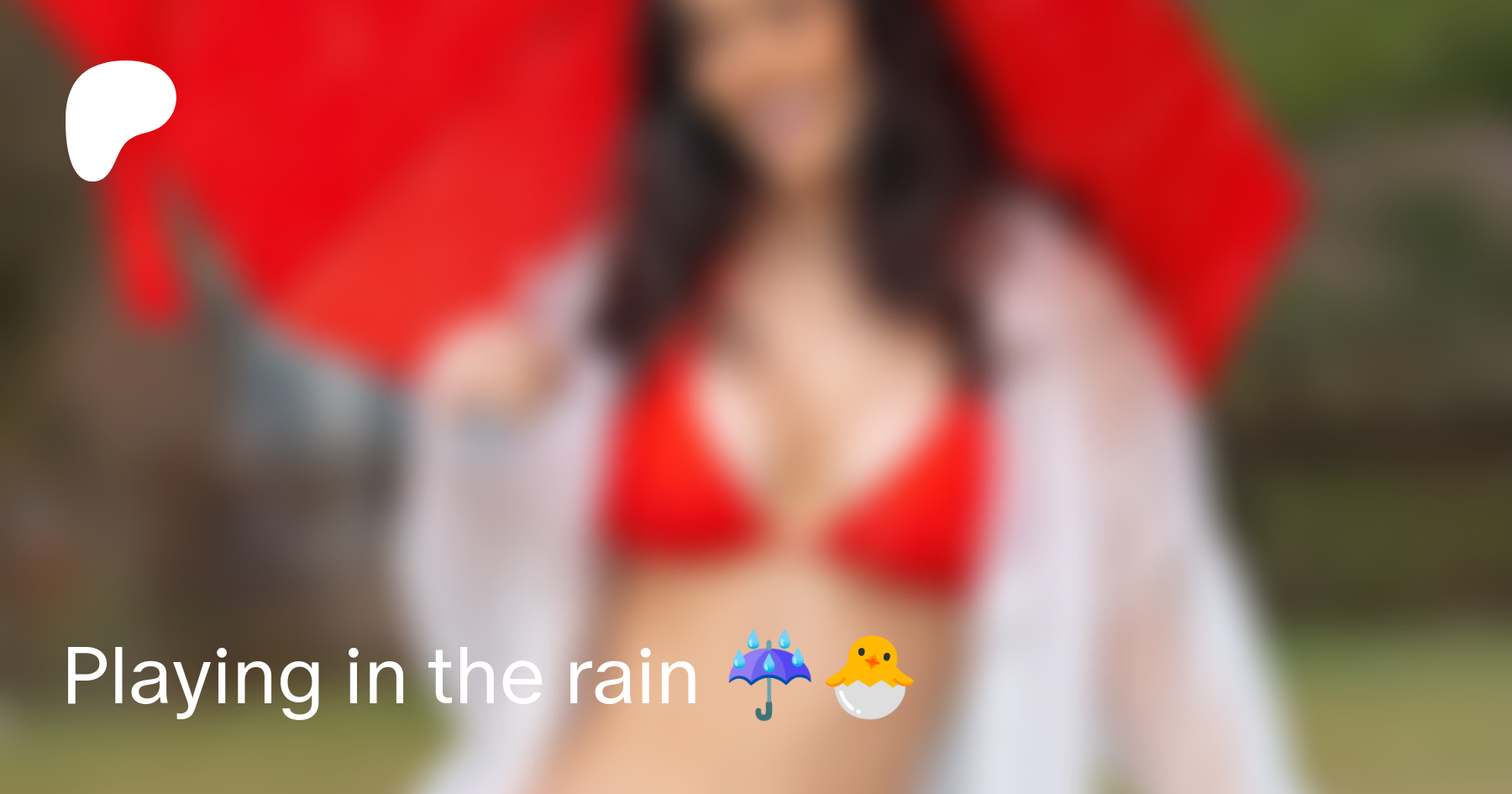 Playing in the rain ☔️🐣 | Patreon