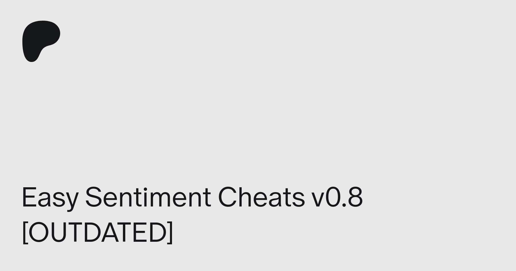 Mod The Sims - Easy Sentiment Cheats v0.8