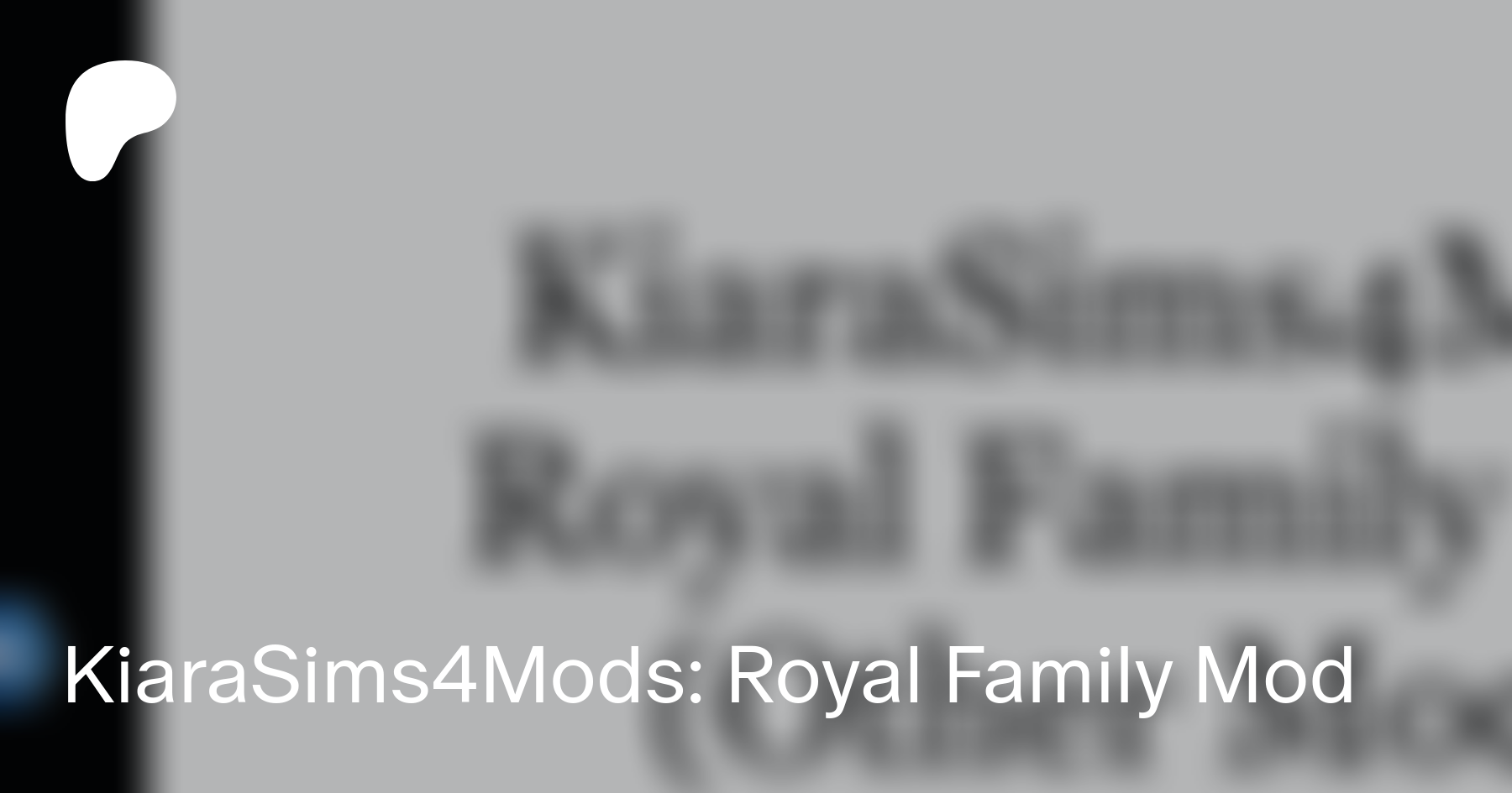 Kiarasims4mods Royal Family Mod Kiarasims4mods On Patreon