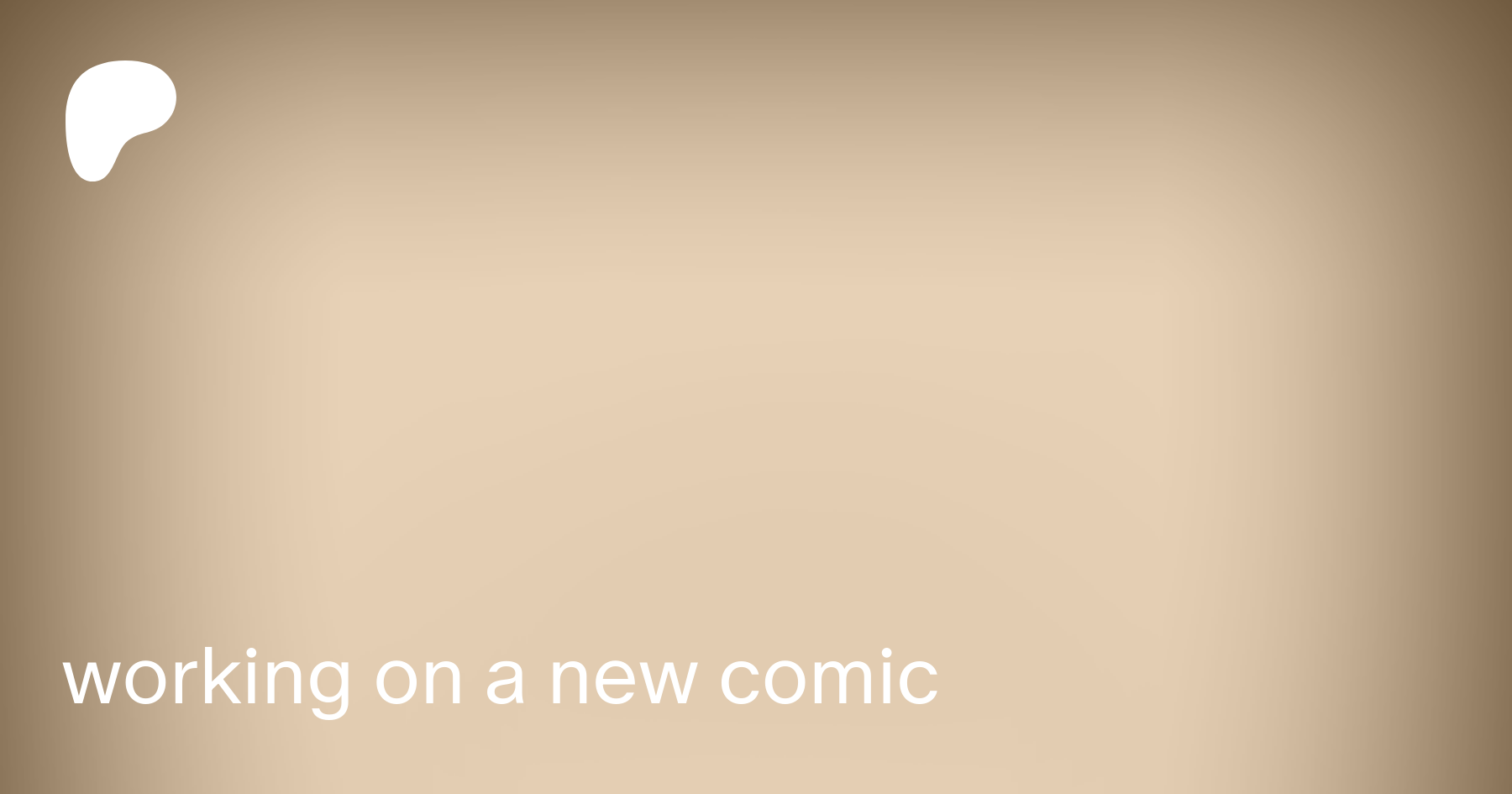 working on a new comic | Patreon
