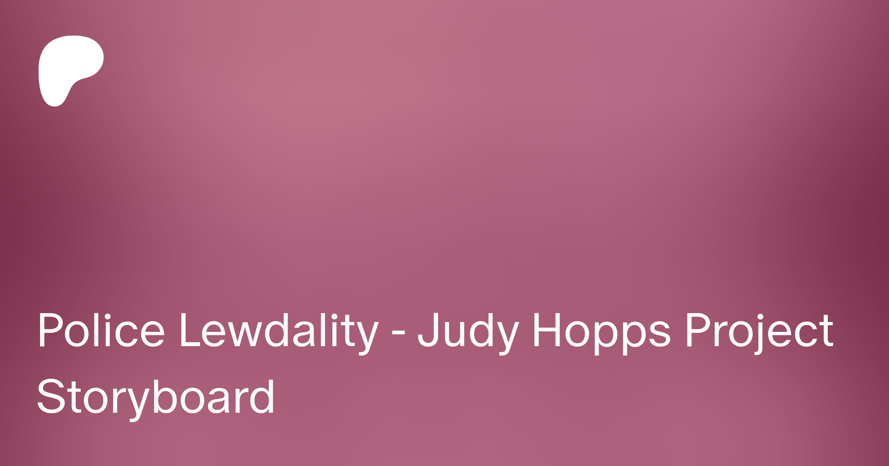 Police Lewdality - Judy Hopps Project Storyboard | Patreon