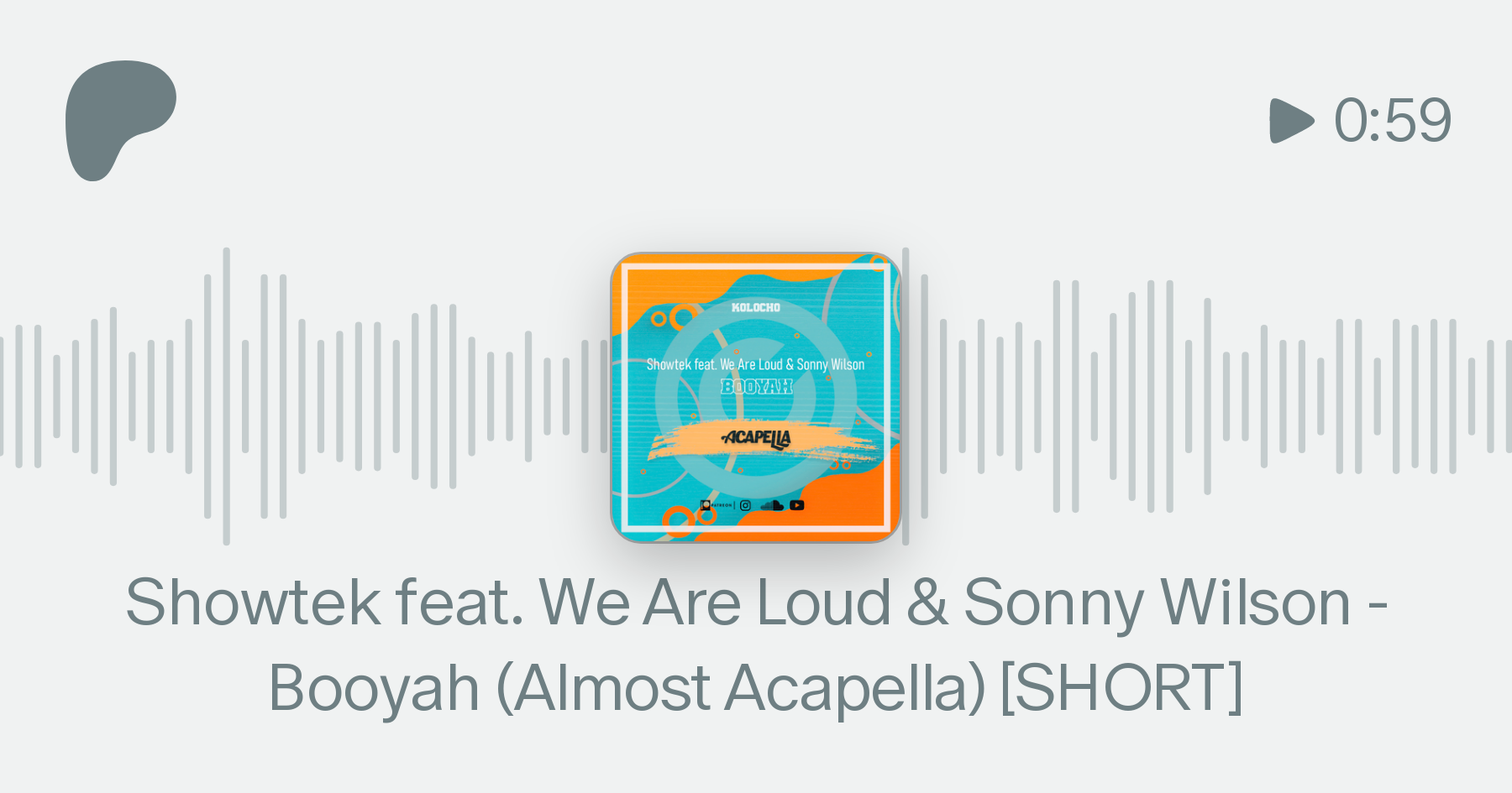 Showtek feat. We Are Loud & Sonny Wilson - Booyah (Almost Acapella) [SHORT]