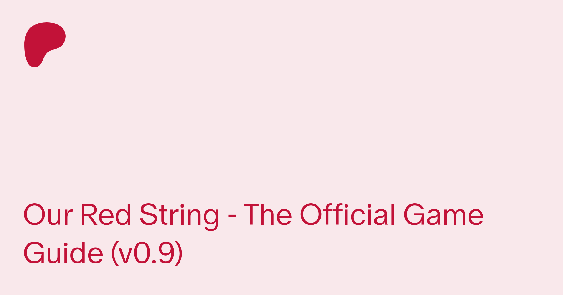 Our Red String - The Official Game Guide (v0.9) | Patreon