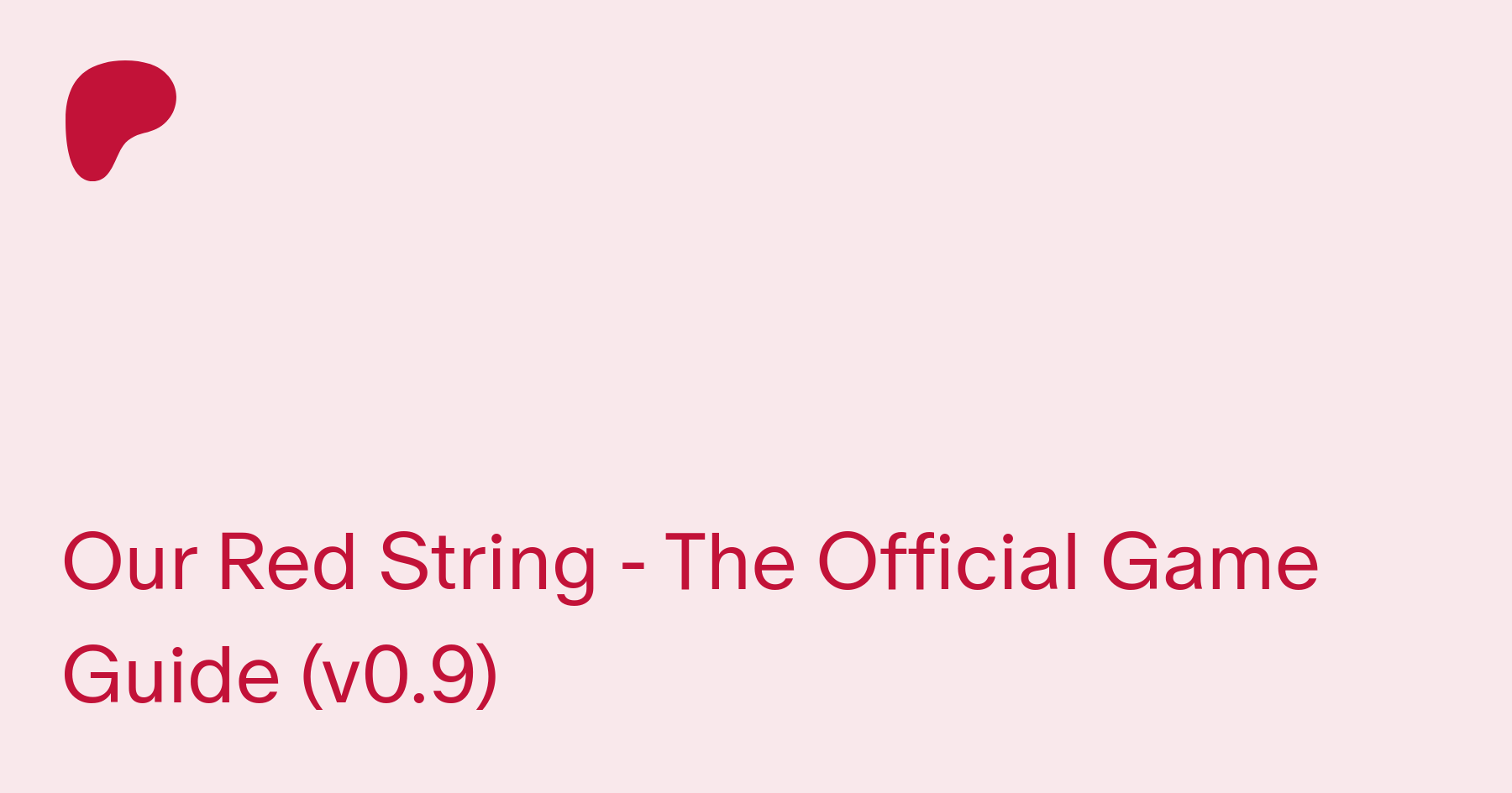 Our Red String - The Official Game Guide (v0.9) | Patreon