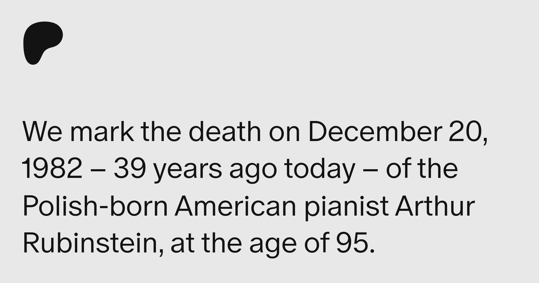 Music History Monday: Arthur Rubinstein: Fake It 'Til You Make It, Robert  Greenberg