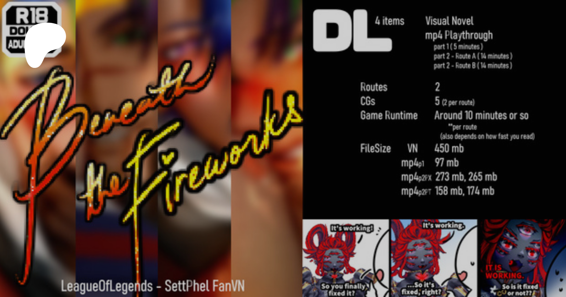 Beneath the Fireworks VN [SettPhel] | Patreon