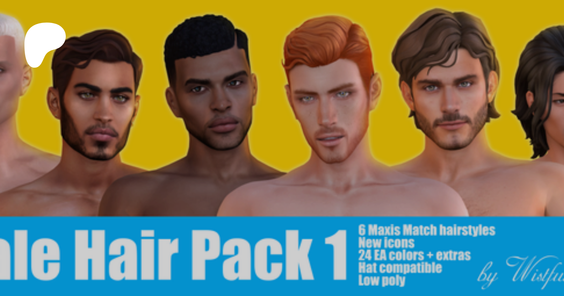 Male Hair Pack 3 - Free
