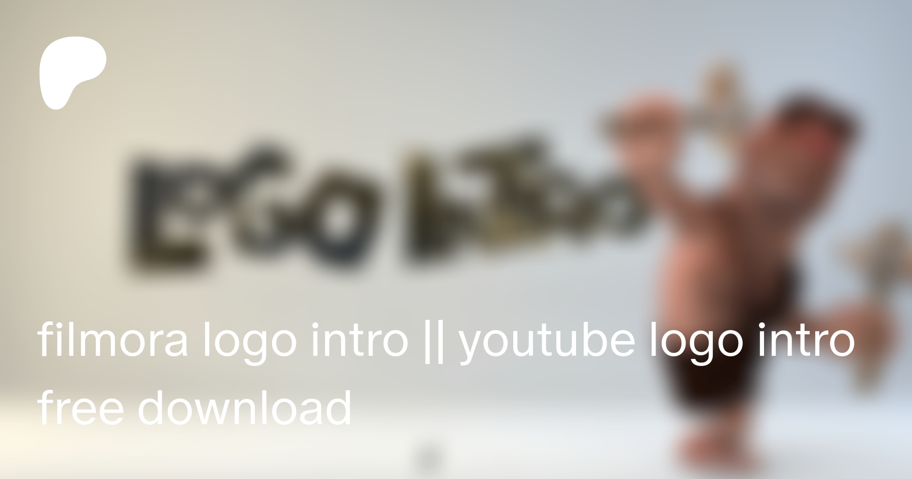 filmora logo intro || youtube logo intro free download | AB Planet on  Patreon