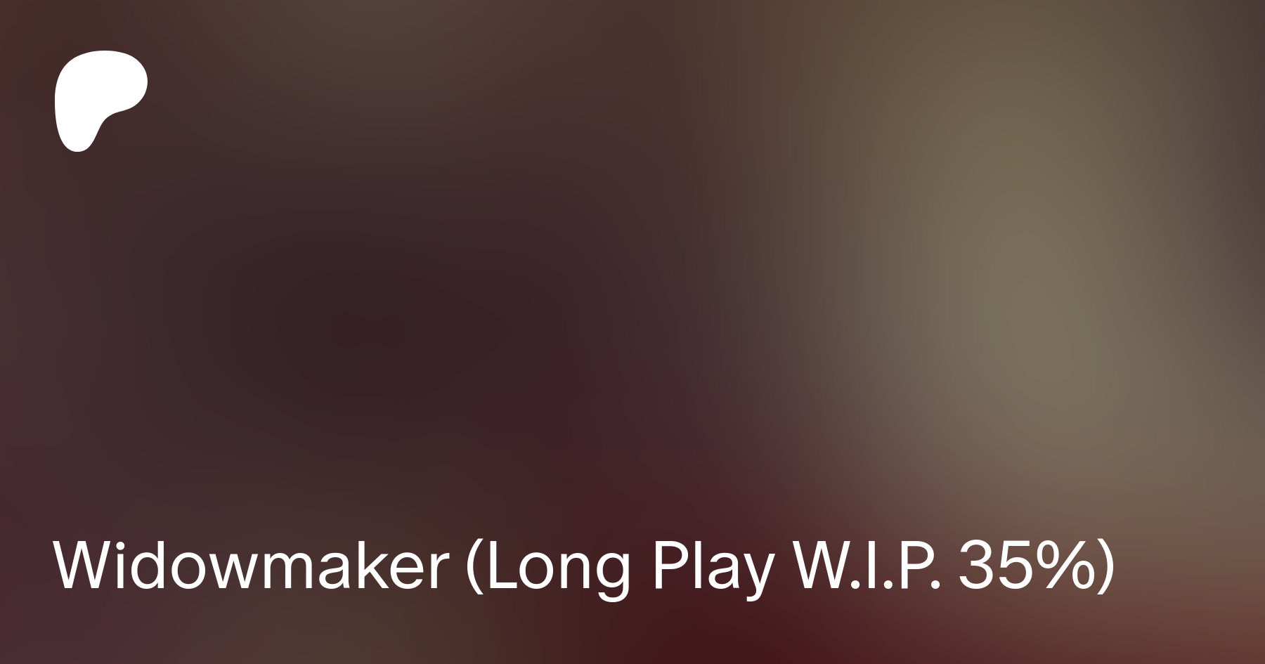 Widowmaker (Long Play W.I.P. 35%) | Patreon