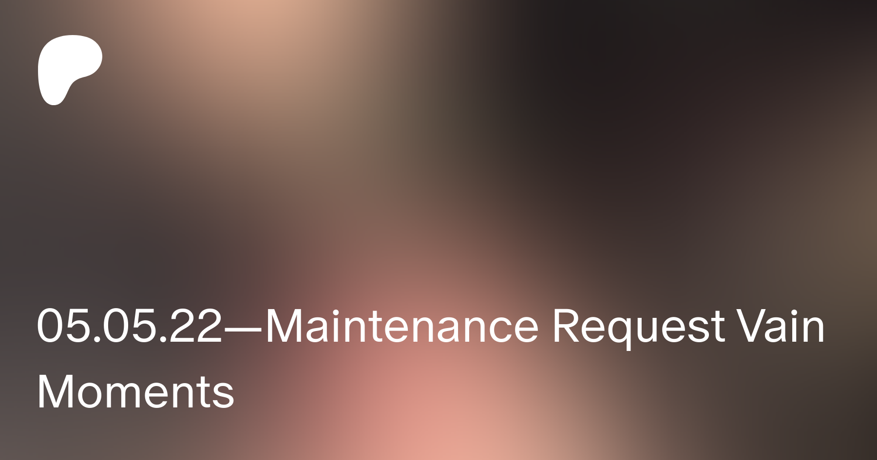 —Maintenance Request Vain Moments | Heidi Lee Bocanegra on Patreon