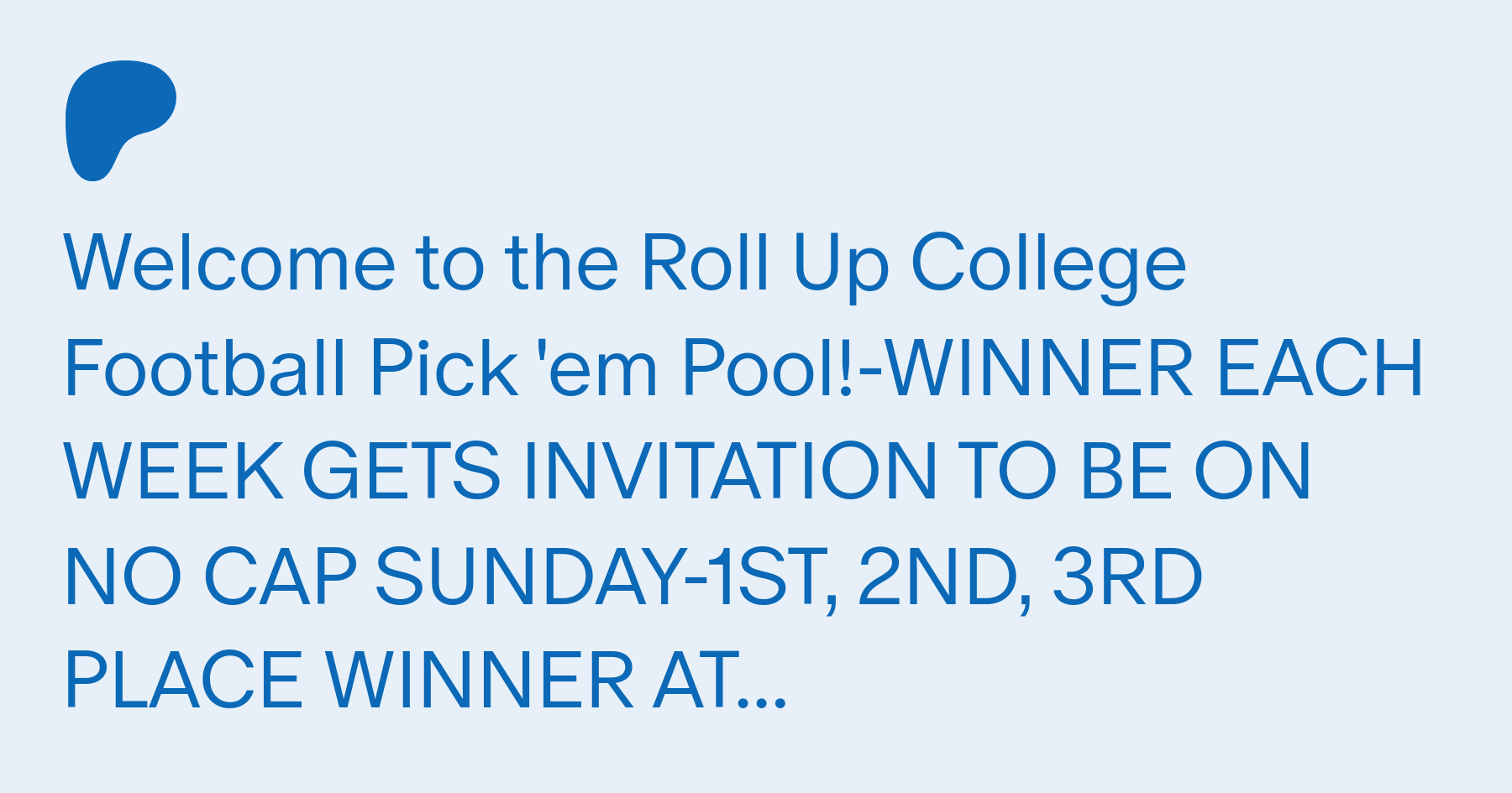 NFL Pick'em Pools, College Pick'em Pools