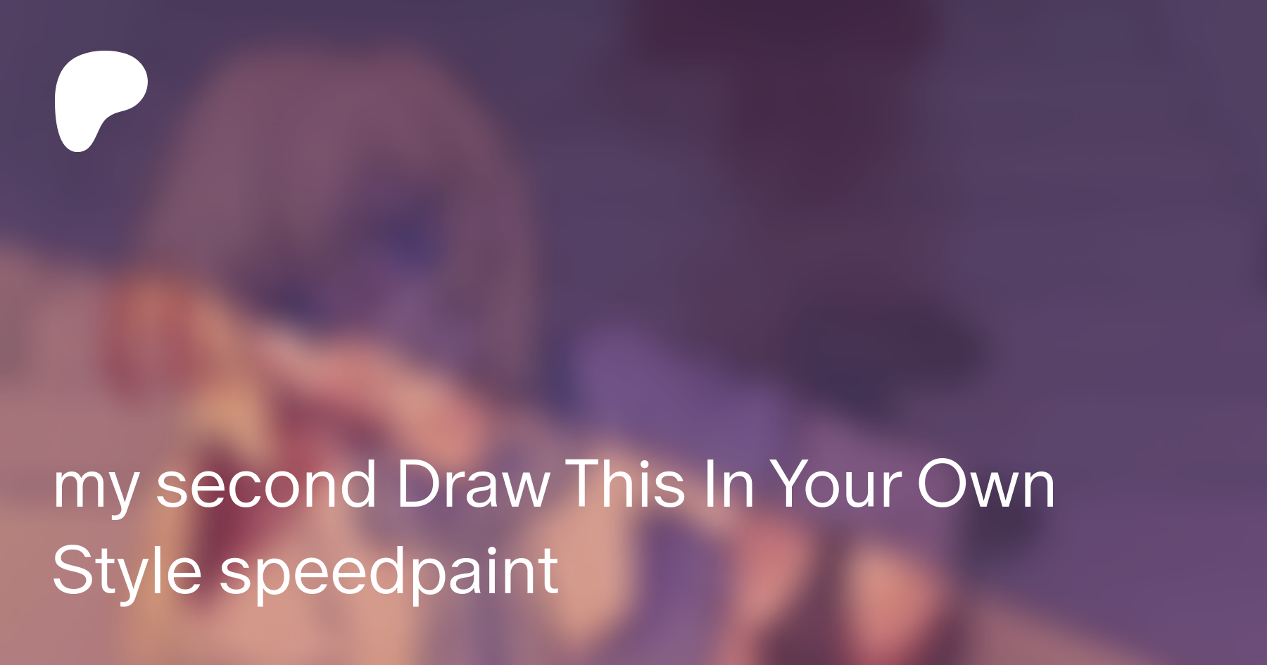 draw and post a speedpaint