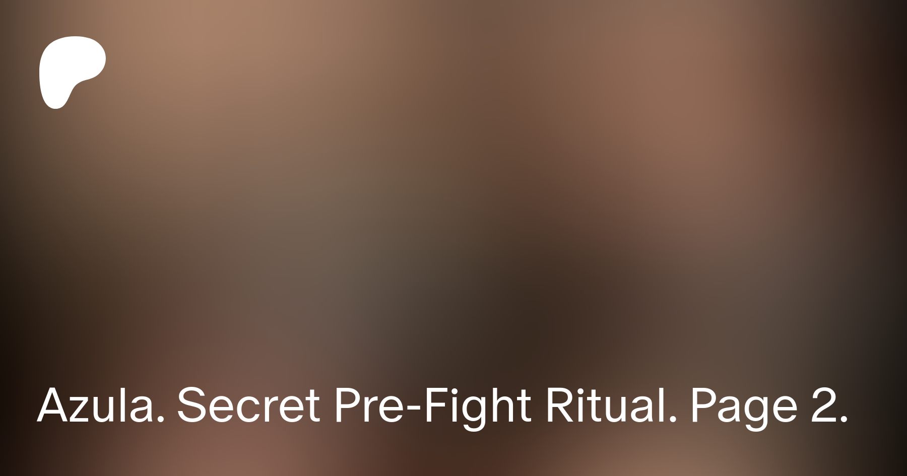 Azula's secret pre fight ritual