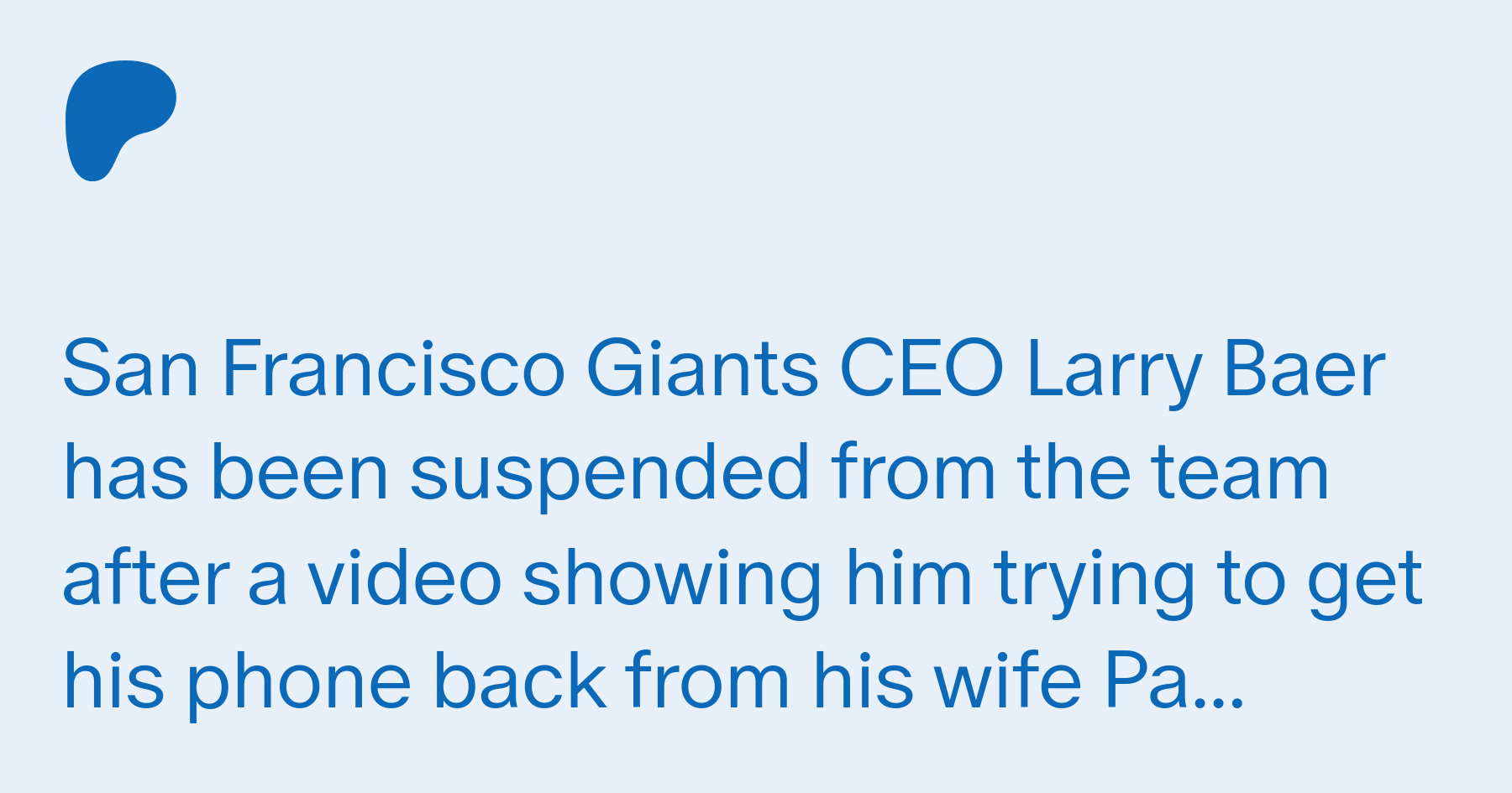 Video shows Giants CEO Larry Baer in altercation with wife